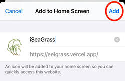 Add to home screen verification.