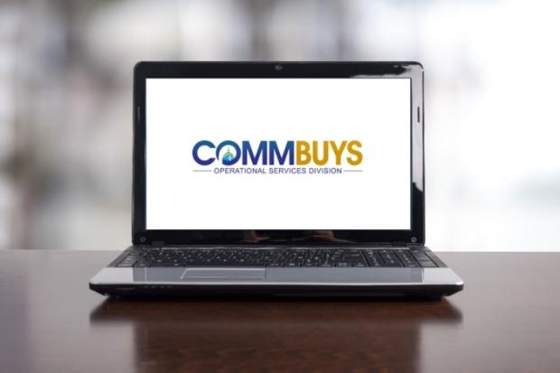 COMMBUYS Logo on Laptop