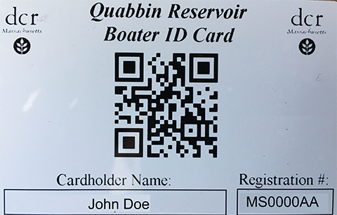 Quabbin Boater ID Card