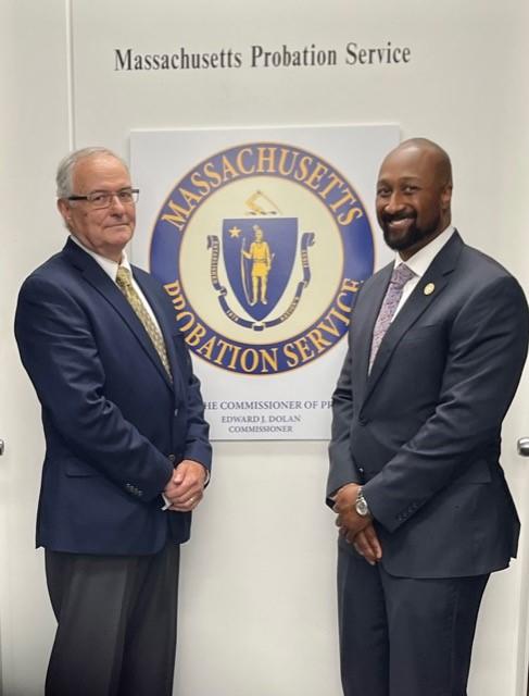 Massachusetts Probation Commissioner Edward Dolan and US Probation Chief Ricardo Carter.