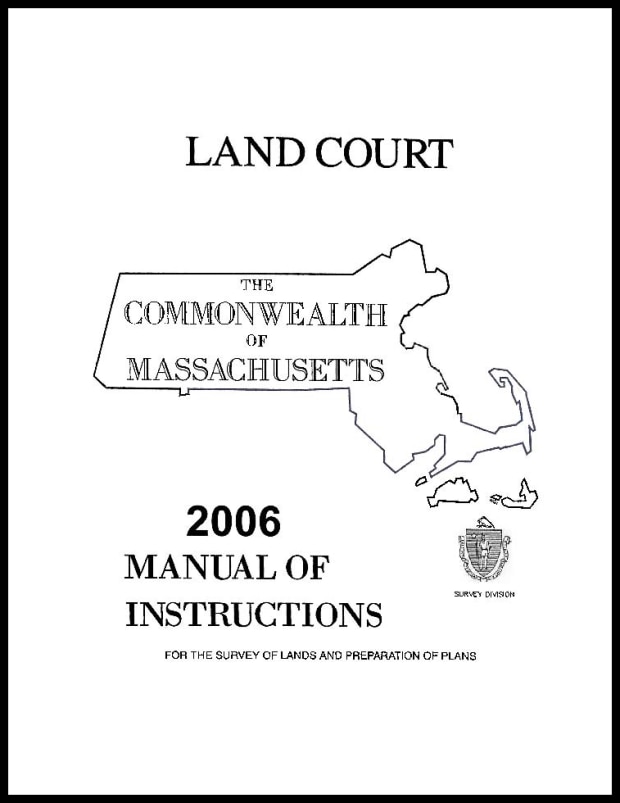 Land Court 2006 Manual of Instructions for the Survey of Lands and Preparation of Plans cover