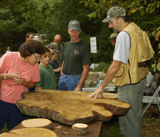 John Scanlon teaching about forest stewardship