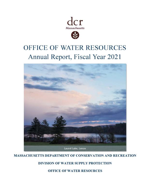 FY21 DCR OWR Annual Report Cover