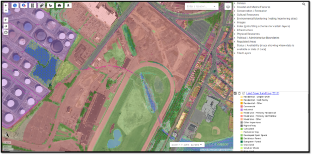sample of MassMapper data that is useful to land developers