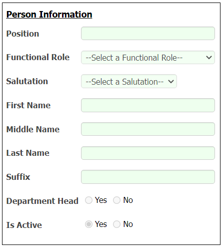 Gateway Person Information