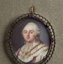 Miniature Portrait painting of Louis XVI