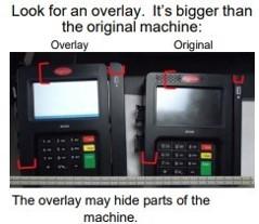 Look for an overlay. It is bigger than the original machine. The overlay may hide parts of the machine.