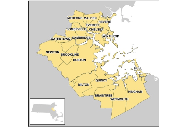 map of boston harbor