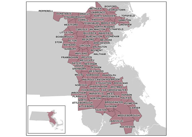 eastern inland regional map