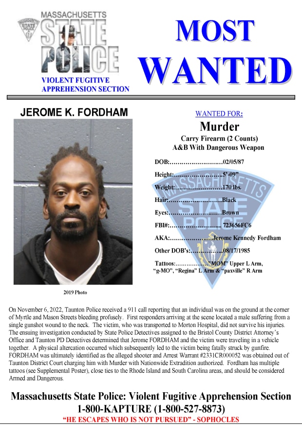 Jerome K. Fordham Most Wanted Poster