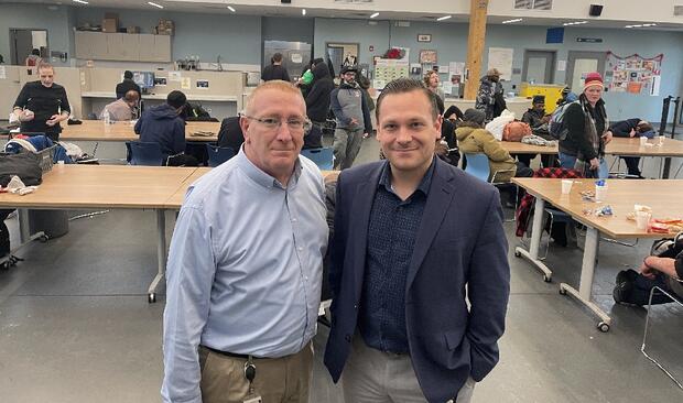 Assistant Chief Probation Officer Stephen DeLuca and Probation Officer Anthony DiGangi