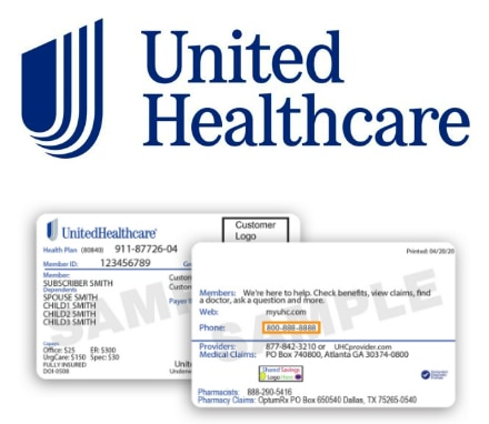 UnitedHealthcare Logo and health card