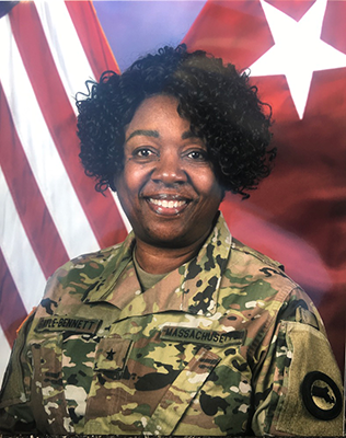 Andrea Gayle-Bennett in uniform