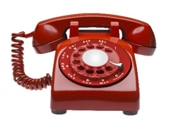 Picture of red telephone