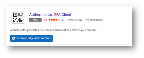 Microsoft Edge Authenticator generates two-factor authentication codes in your browser