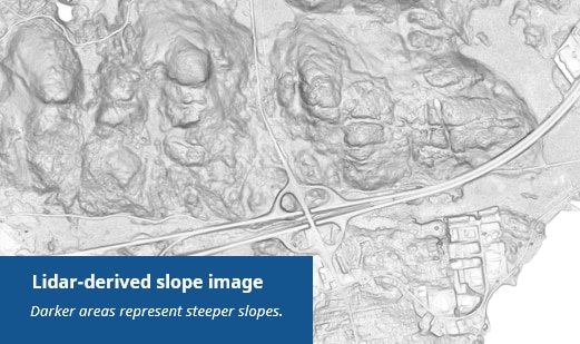 Slope from lidar