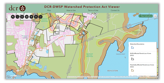 DCR-DWSP Watershed Protection Act (WsPA) Viewer