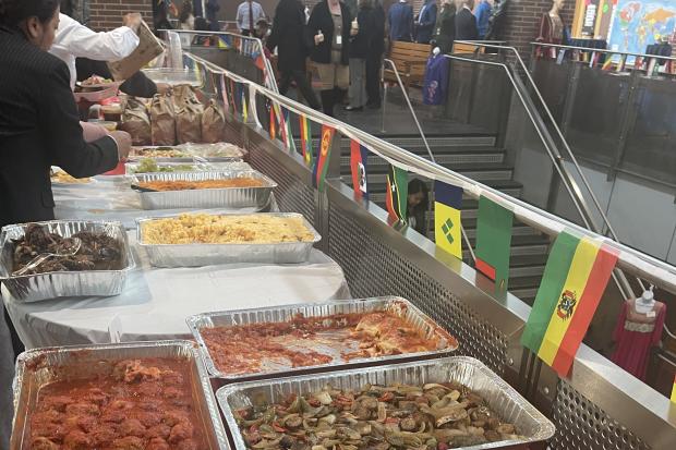 A feast of global cuisine available at the Fenton Judicial Center Cultural Appreciation Week celebration.