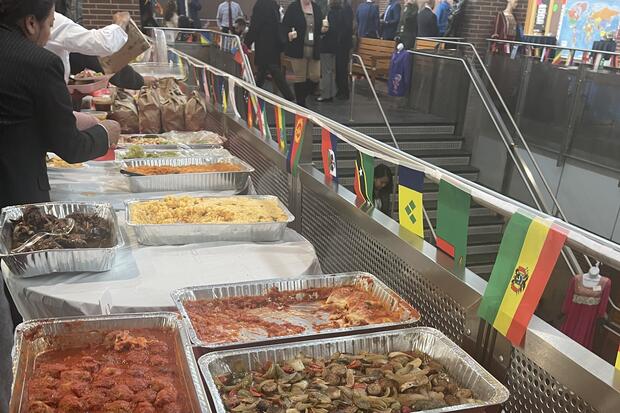 A feast of global cuisine available at the Fenton Judicial Center Cultural Appreciation Week celebration.