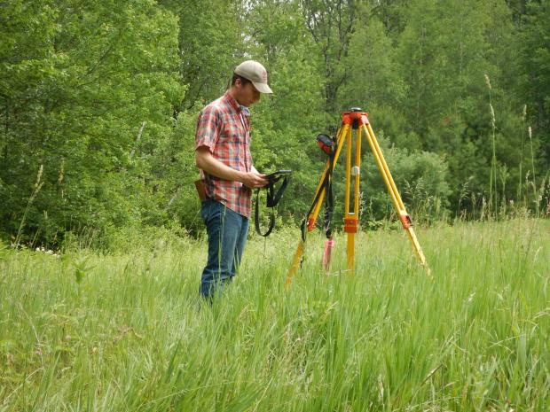 DCR DWSP Staff Using GIS in field for survey