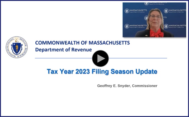 Tax Year 2023 Filing Season Update - Cheryl Brown is located at the upper right hand corner