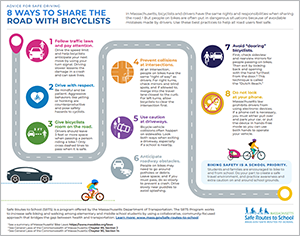 Preview of the bike friendly driving flyer