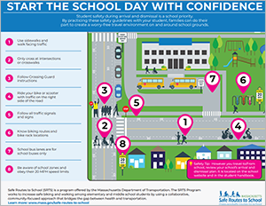 Preview of the student safety during arrival and dismissal flyer