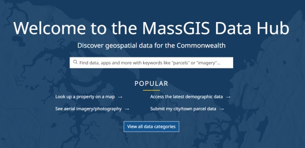 MassGIS Data Hub home page