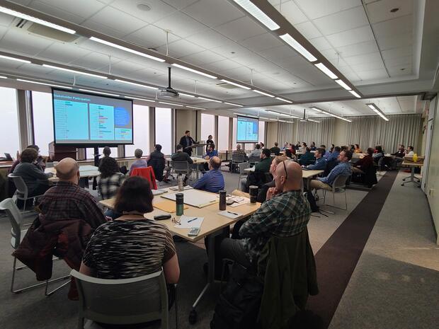 attendees participate in the workshop