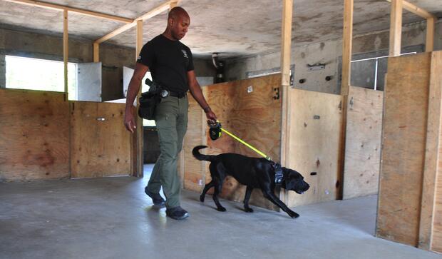 State Police fire investigators and bomb squad techs