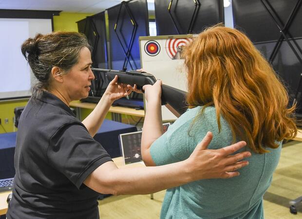 sue langlois teaching shooting