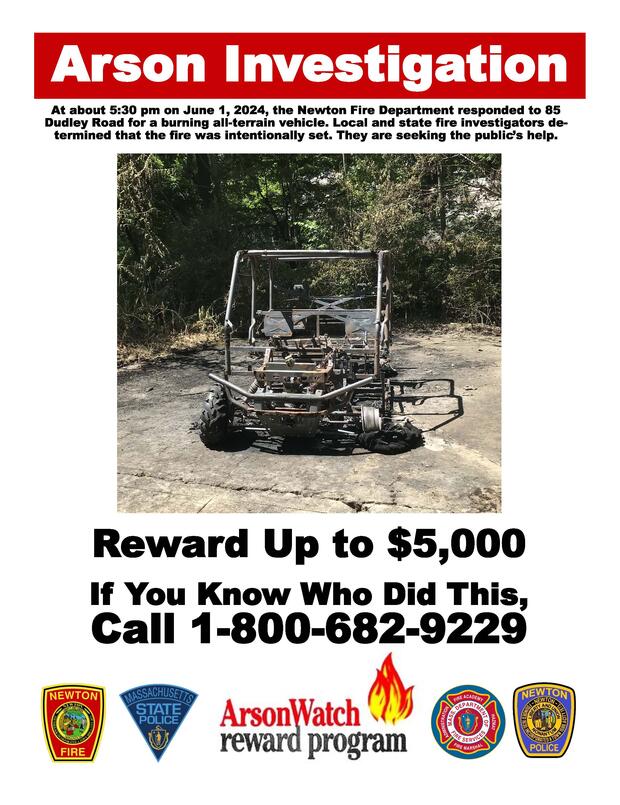 Newton Massachusetts fire investigation