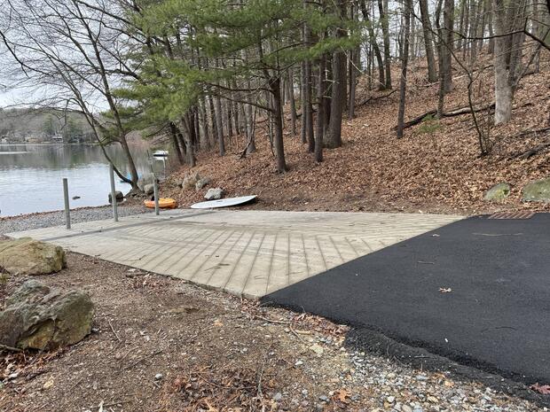 boat ramp at white pond 