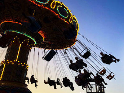 swing ride at the fair