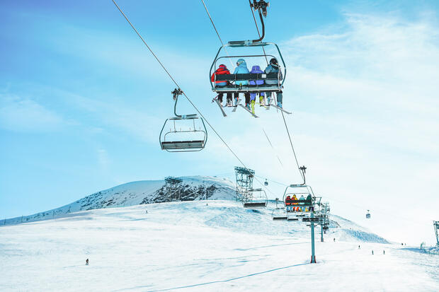 A ski lift.