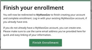 screenshot "finish your enrollment" in MassFishHunt
