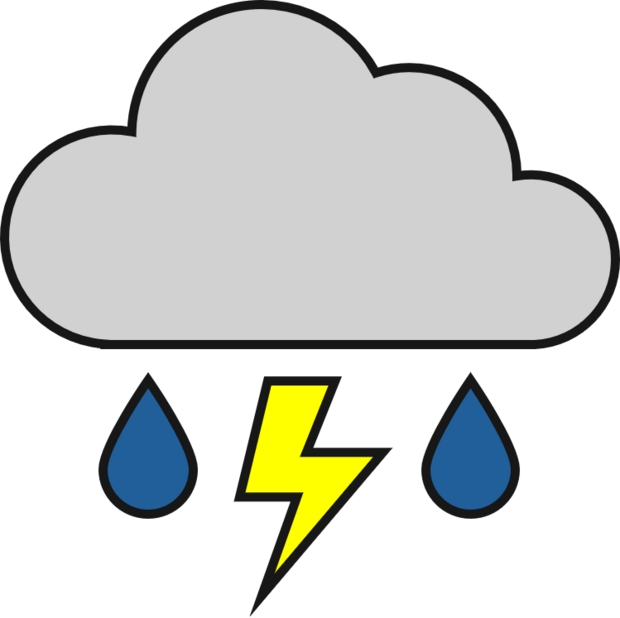 storm cloud and lightning 