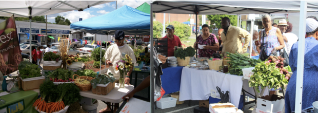 Customers at MFFC Farmers' Market Events