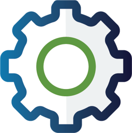 gear with circle in the middle