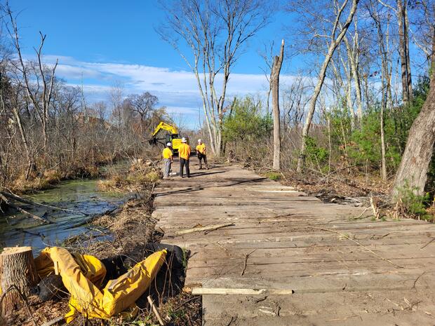 Project site mid-construction