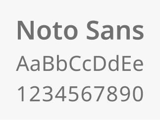 Example of Noto Sans in use.