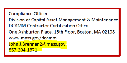 Assigned compliance office