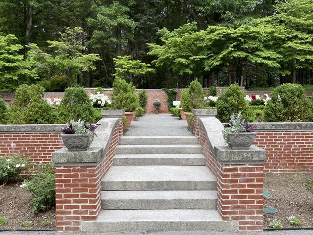 Italian and Rose Garden at Maudslay State Park, Newburyport