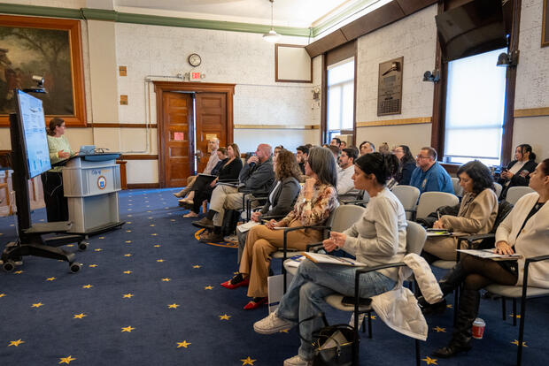 Renee O’Rourke delivers training to City of Revere staff.