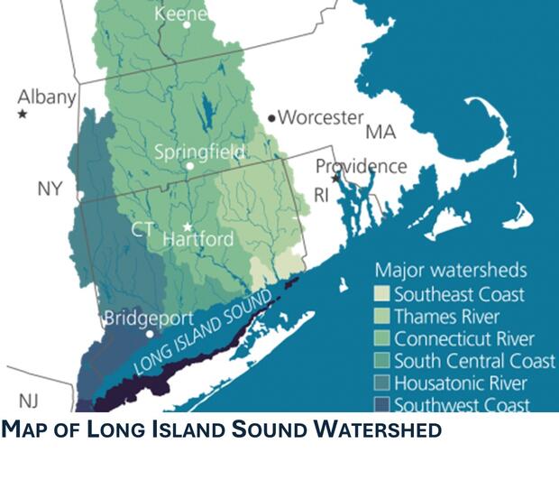Map of Long Island Sound Watershed (Source: NEIWPCC)