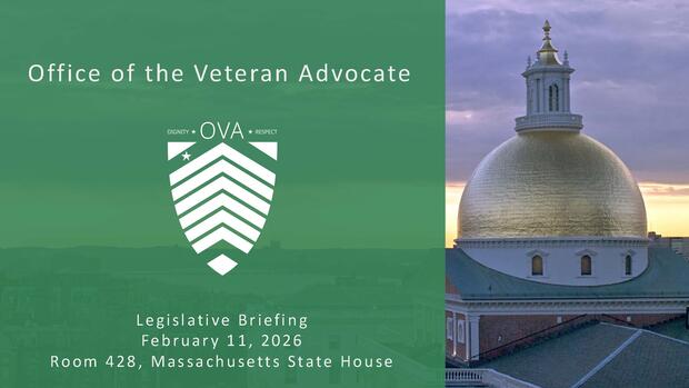 Office of Veteran Advocate title card for the February 12th, 2025, Legislative Briefing.