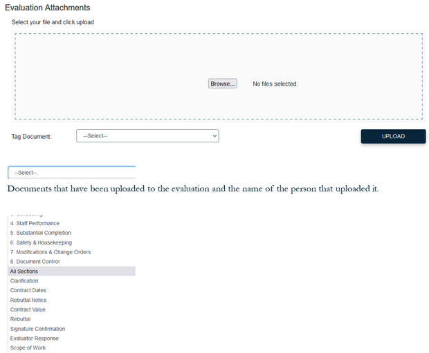 evaluation attachments screenshot