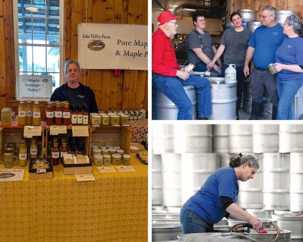 collage of Missy Leab photos