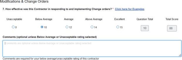modification of changes screenshot