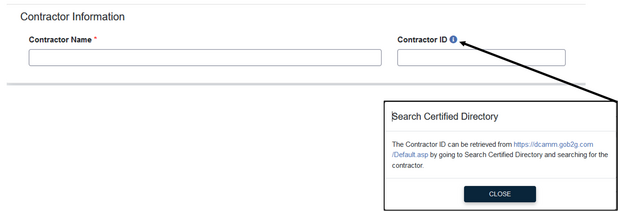 search contractor directory screenshot